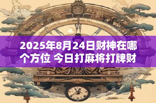 2025年8月24日财神在哪个方位 今日打麻将打牌财神方位