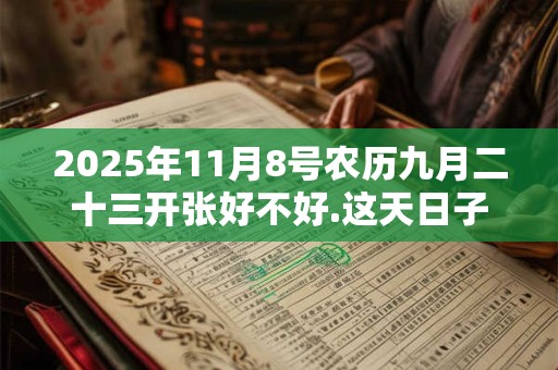 2025年11月8号农历九月二十三开张好不好.这天日子好吗？