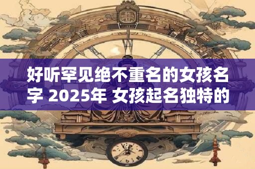 好听罕见绝不重名的女孩名字 2025年 女孩起名独特的字