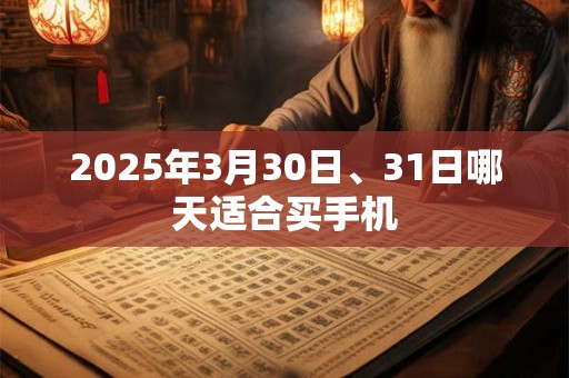 2025年3月30日、31日哪天适合买手机