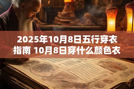 2025年10月8日五行穿衣指南 10月8日穿什么颜色衣服