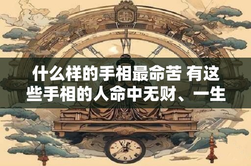 什么样的手相最命苦 有这些手相的人命中无财、一生困苦 什么样的手相最命苦 有这些手相的人命中无财、一生困苦