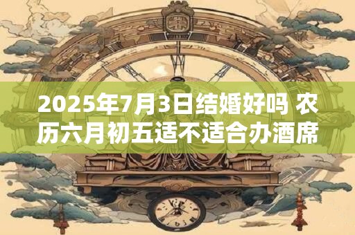 2025年7月3日结婚好吗 农历六月初五适不适合办酒席