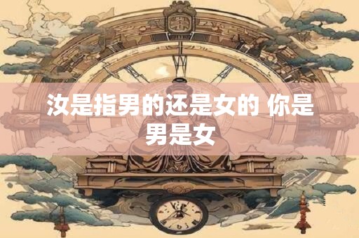 汝是指男的还是女的 你是男是女