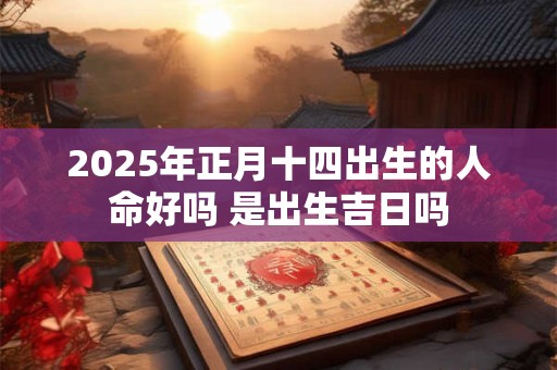 2025年正月十四出生的人命好吗 是出生吉日吗