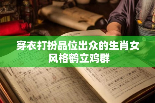 穿衣打扮品位出众的生肖女 风格鹤立鸡群