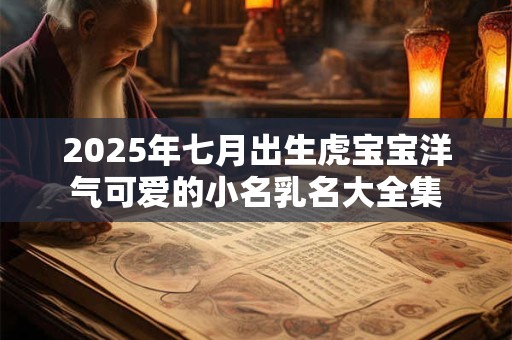 2026年七月出生虎宝宝洋气可爱的小名乳名大全集