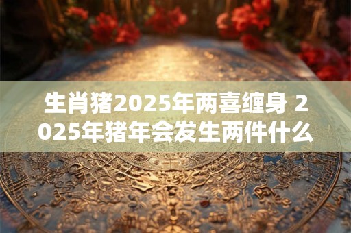生肖猪2025年两喜缠身 2025年猪年会发生两件什么喜事