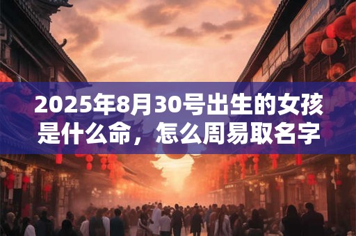 2025年8月30号出生的女孩是什么命，怎么周易取名字