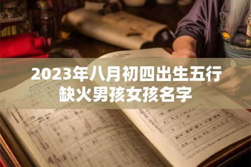 2023年八月初四出生五行缺火男孩女孩名字