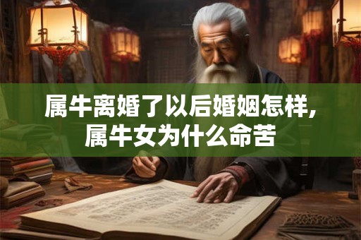 属牛离婚了以后婚姻怎样,属牛女为什么命苦