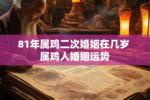 81年属鸡二次婚姻在几岁 属鸡人婚姻运势