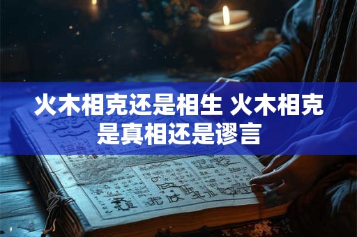 火木相克还是相生 火木相克是真相还是谬言