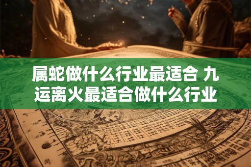 属蛇做什么行业最适合 九运离火最适合做什么行业