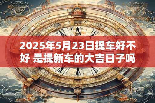 2025年5月23日提车好不好 是提新车的大吉日子吗