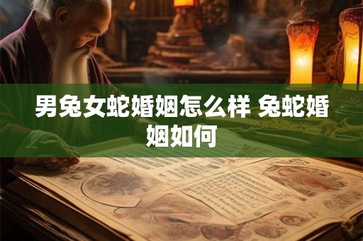 男兔女蛇婚姻怎么样 兔蛇婚姻如何