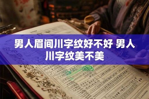 男人眉间川字纹好不好 男人川字纹美不美