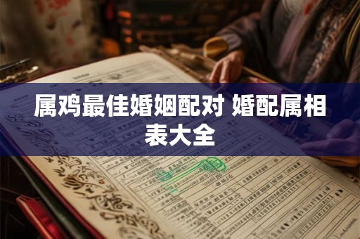 属鸡最佳婚姻配对 婚配属相表大全