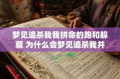 梦见追杀我我拼命的跑和躲藏 为什么会梦见追杀我并不断逃跑躲藏