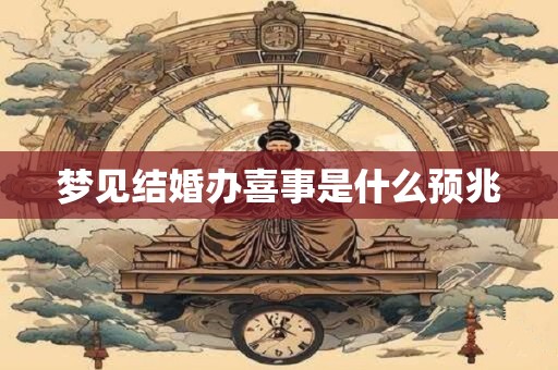 梦见结婚办喜事是什么预兆