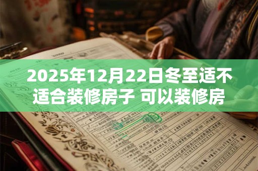 2025年12月22日冬至适不适合装修房子 可以装修房屋吗