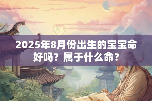 2026年8月份出生的宝宝命好吗?属于什么命? 2026年8月份出生的宝宝命好吗?属于什么命?