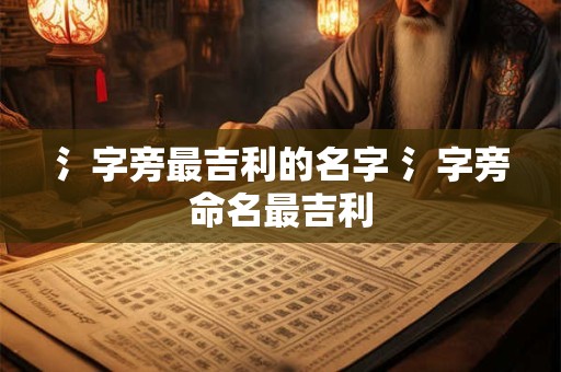 氵字旁最吉利的名字 氵字旁命名最吉利