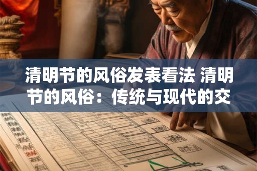 清明节的风俗发表看法 清明节的风俗：传统与现代的交融