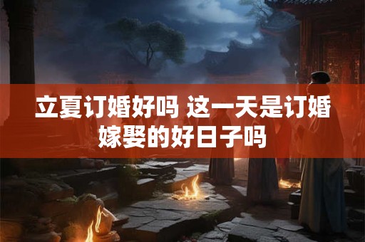 立夏订婚好吗 这一天是订婚嫁娶的好日子吗