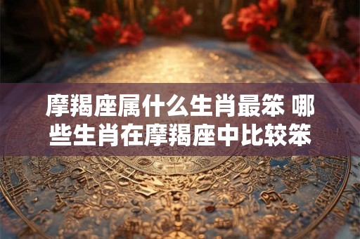 摩羯座属什么生肖最笨 哪些生肖在摩羯座中比较笨
