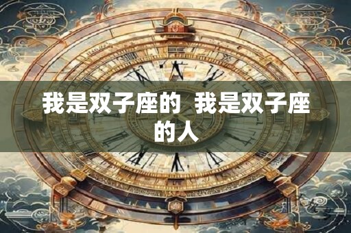 我是双子座的  我是双子座的人