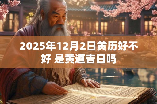 2025年12月2日黄历好不好 是黄道吉日吗