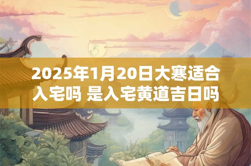 2025年1月20日大寒适合入宅吗 是入宅黄道吉日吗