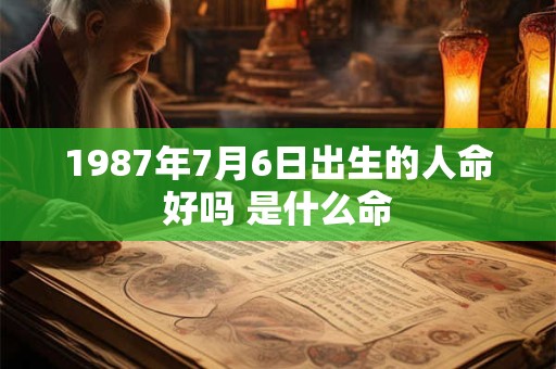 1987年7月6日出生的人命好吗 是什么命