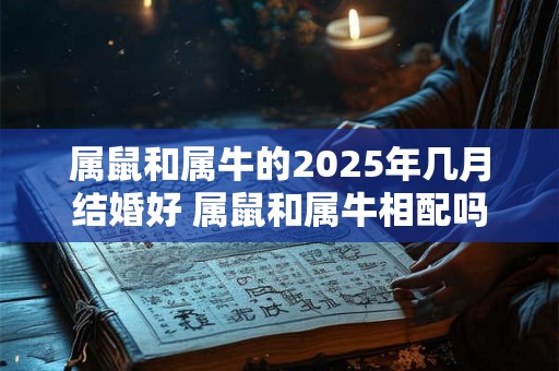 属鼠和属牛的2025年几月结婚好 属鼠和属牛相配吗