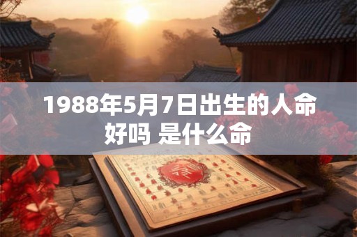 1988年5月7日出生的人命好吗 是什么命