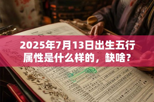 2025年7月13日出生五行属性是什么样的，缺啥？