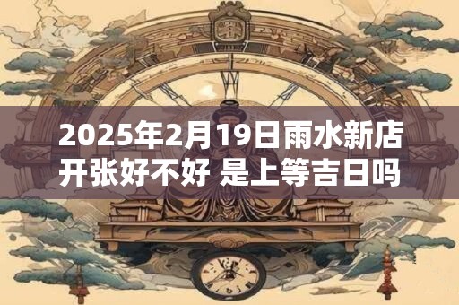 2025年2月19日雨水新店开张好不好 是上等吉日吗