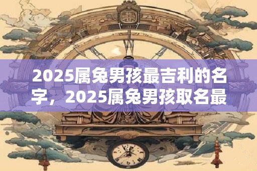 2025属兔男孩最吉利的名字，2025属兔男孩取名最吉利的字