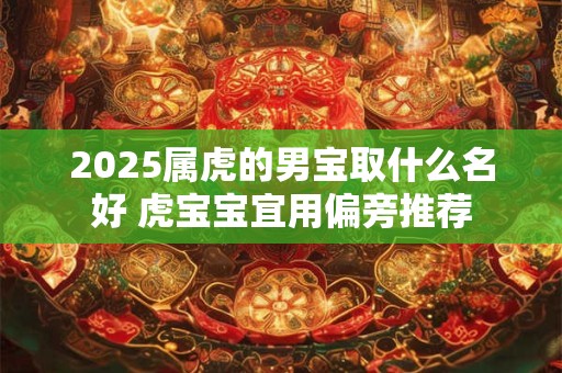 2025属虎的男宝取什么名好 虎宝宝宜用偏旁推荐