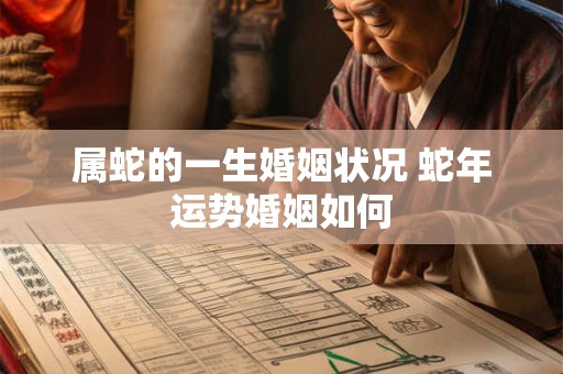 属蛇的一生婚姻状况 蛇年运势婚姻如何
