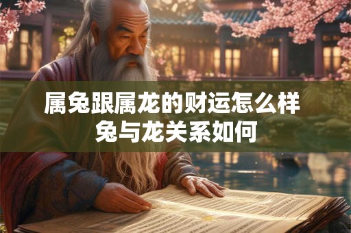 属兔跟属龙的财运怎么样 兔与龙关系如何