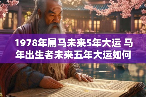 1978年属马未来5年大运 马年出生者未来五年大运如何