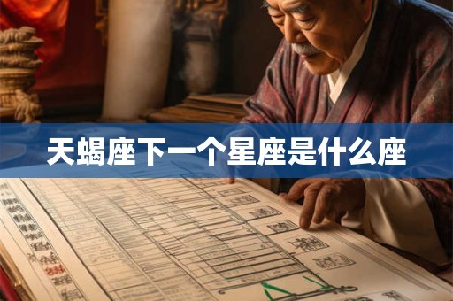 天蝎座下一个星座是什么座