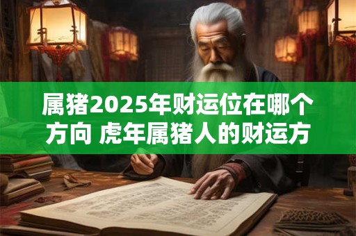 属猪2025年财运位在哪个方向 虎年属猪人的财运方向