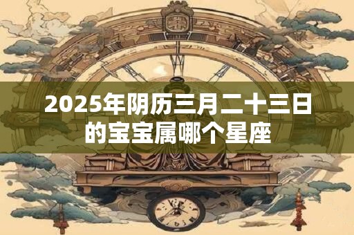 2025年阴历三月二十三日的宝宝属哪个星座
