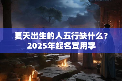 夏天出生的人五行缺什么？2026年起名宜用字