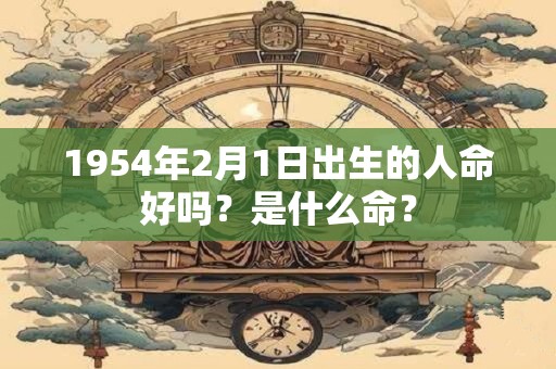 1954年2月1日出生的人命好吗？是什么命？