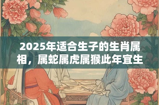 2025年适合生子的生肖属相，属蛇属虎属猴此年宜生子