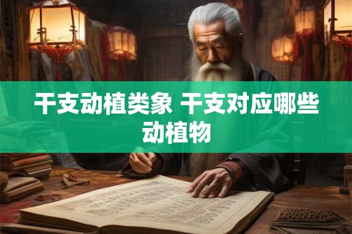 干支动植类象 干支对应哪些动植物